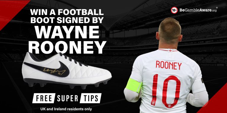 Competition: Win a boot signed by Wayne Rooney!