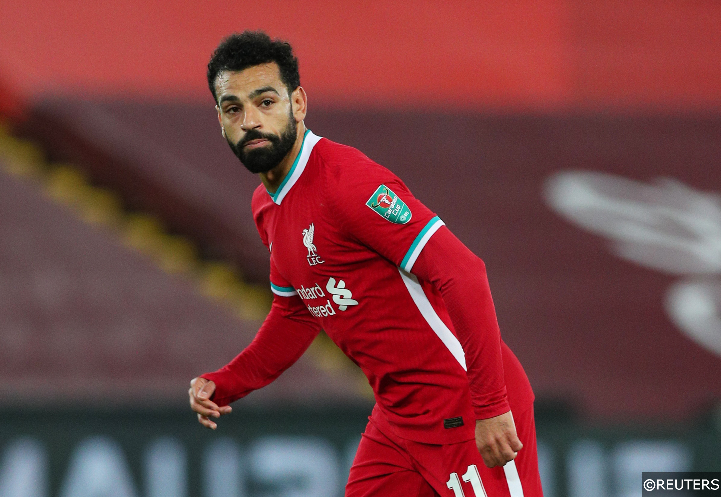 COMPLIANT - Liverpool's Mo Salah in the FA Cup