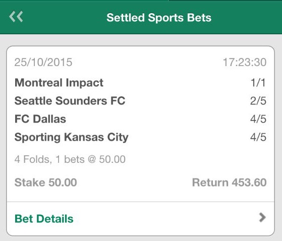 £81 Profit On Sunday's MLS Accumulator!