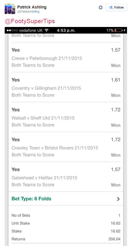How to win a Both Teams To Score BTTS accumulator, WhatAcca