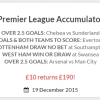 18/1 Premier League Acca Wins!