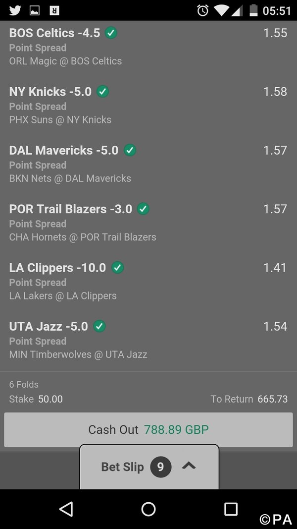 9/1 NBA Accumulator & Double Lands!