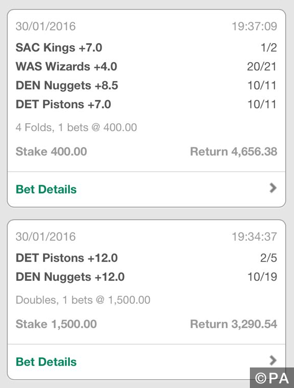 3rd NBA Accumulator wins in a row!!