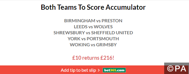 20/1 Both Teams to Score Acca Lands!