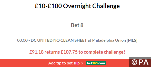 £10-£100 Overnight Challenge Lands!