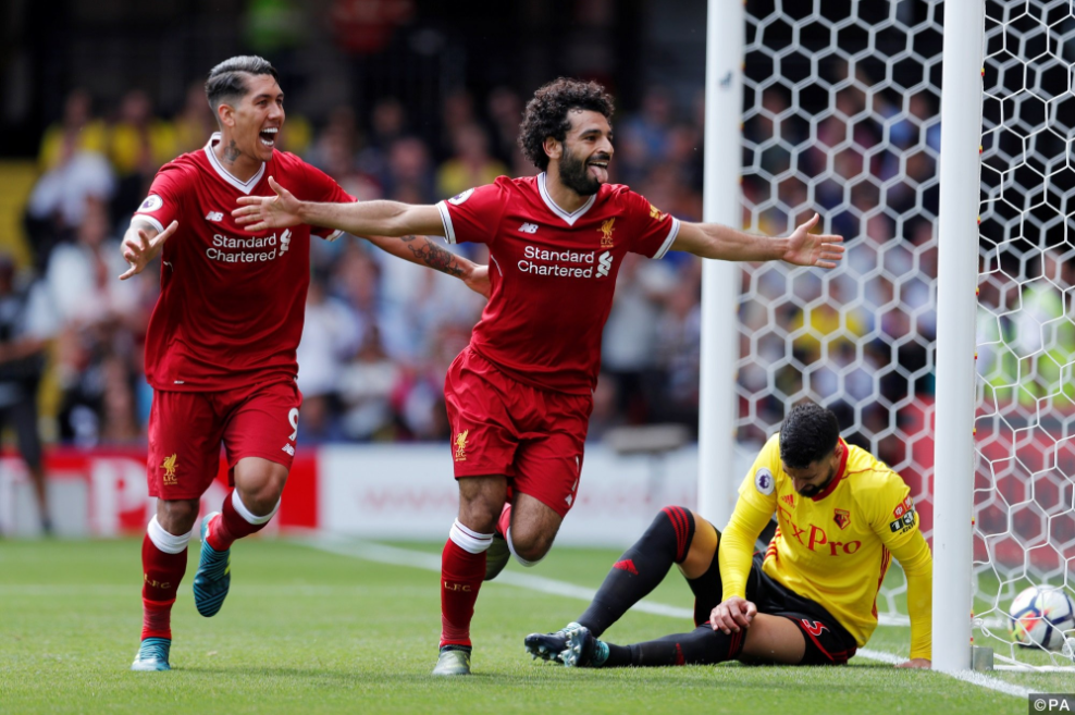 Liverpool - Mo Salah and Firmino