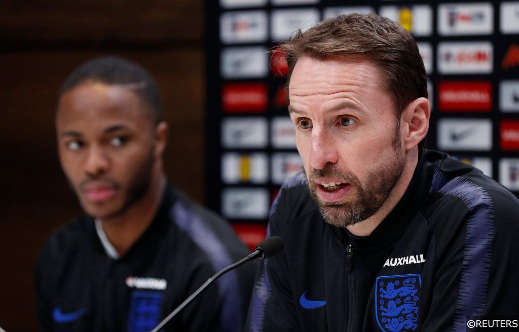 Gareth Southgate & Raheem Sterling England World Cup 2018