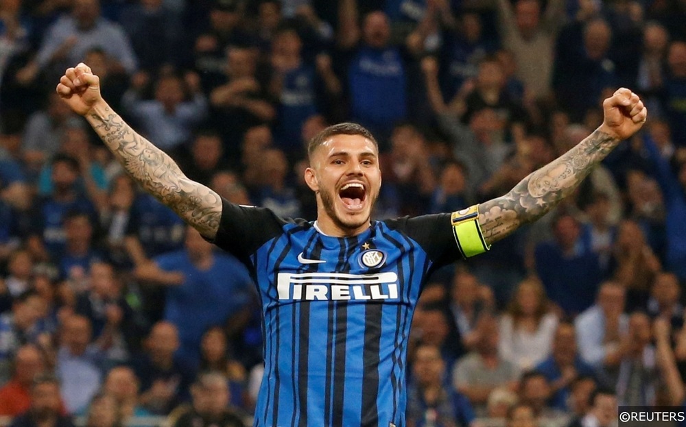 Mauro Icardi in action for Inter Milan in Serie A