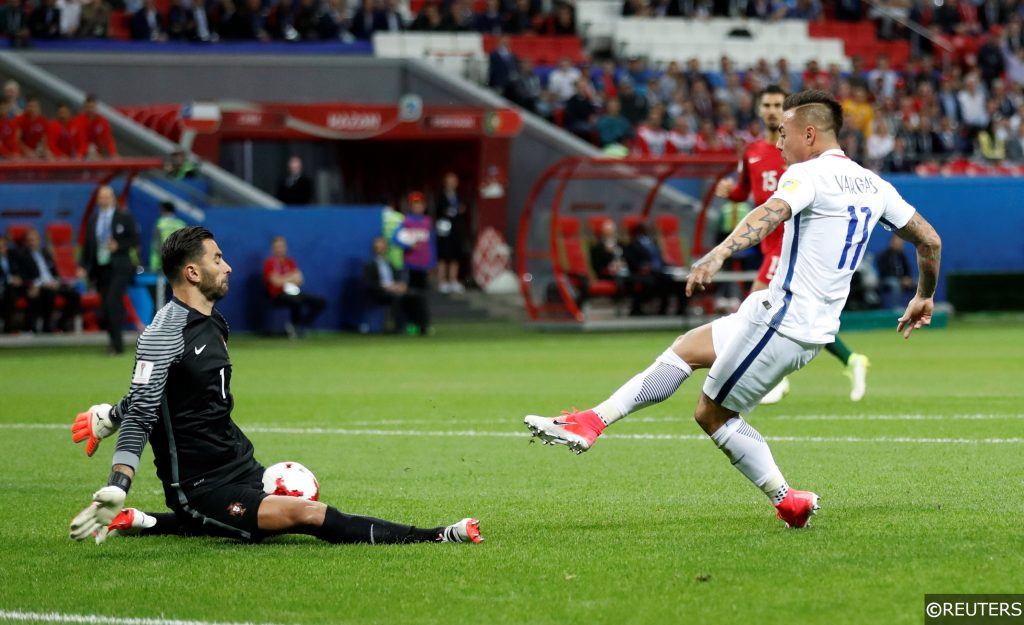 Rui Patricio in action for Portugal at the Confederations Cup