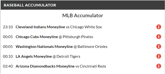 Back-to-back MLB Accumulators land on Tuesday!