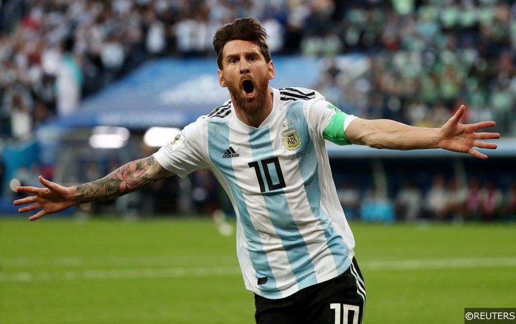 Argentina's Lionel Messi at World Cup 2018