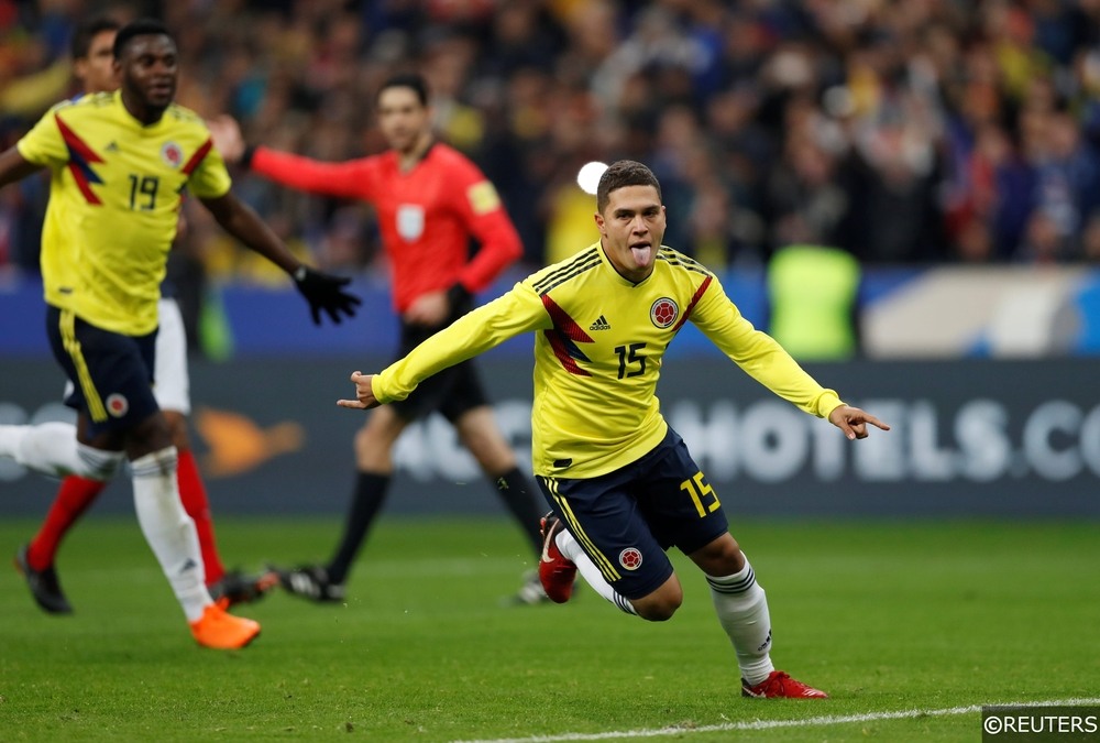 Juan Fernando Quintero of Colombia