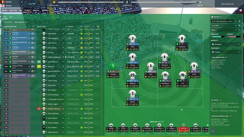 England World Cup Football Manager