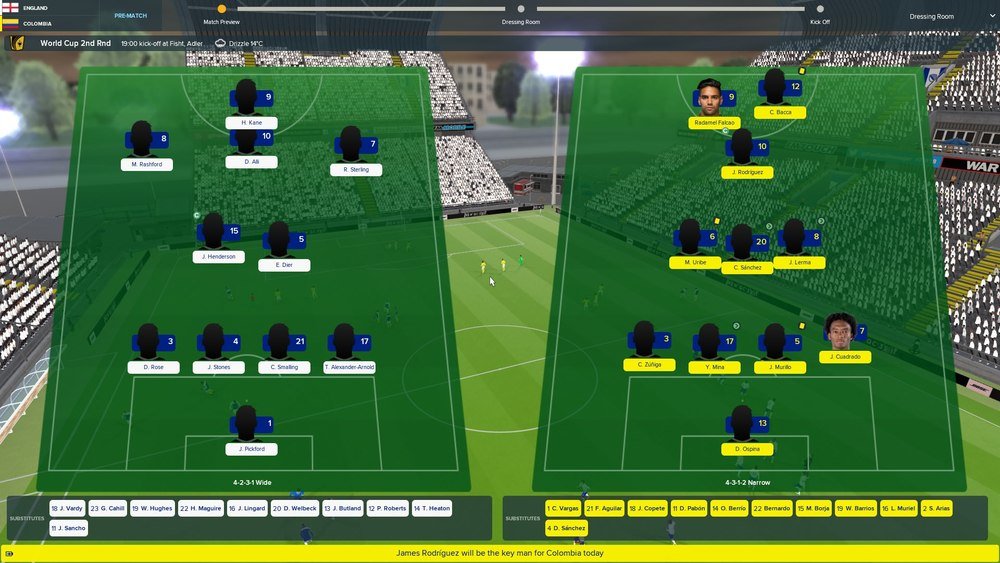 England World Cup Football Manager