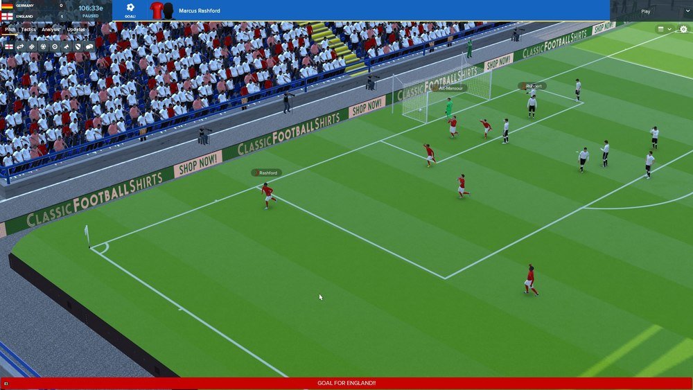 England World Cup Football Manager