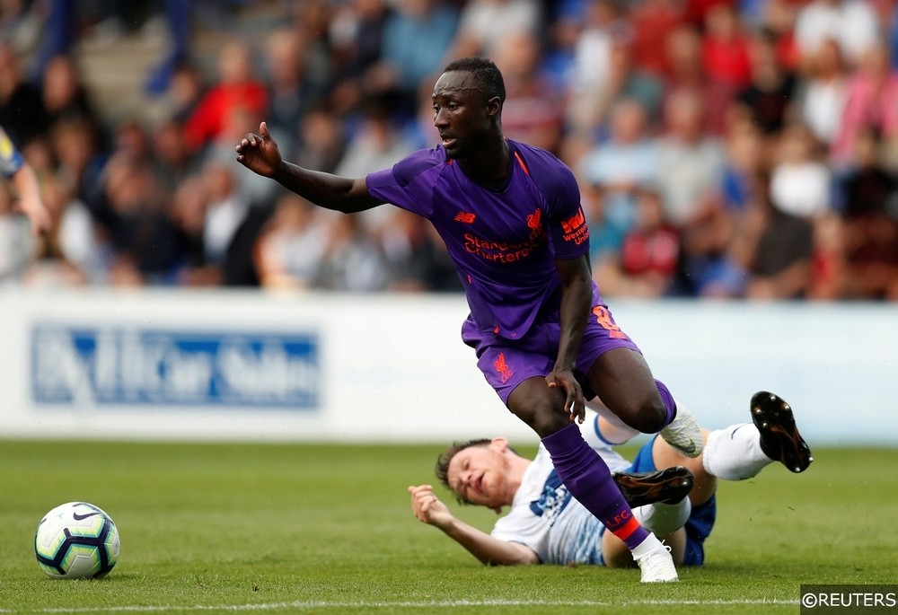 Liverpool Naby Keita in pre-season action against Tranmere.