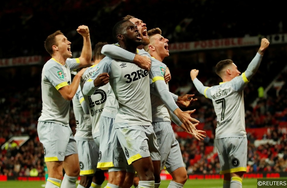 Derby County beat Manchester United in the Carabao Cup