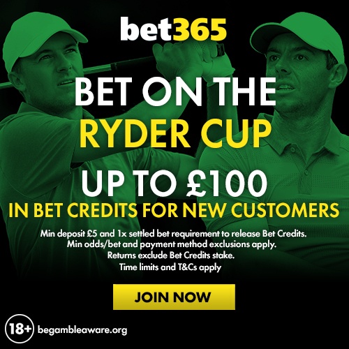 bet365 ryder cup offers