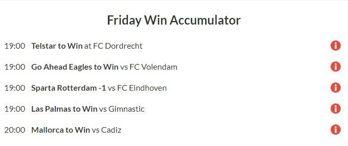 33/1 Friday Win Accumulator Lands!