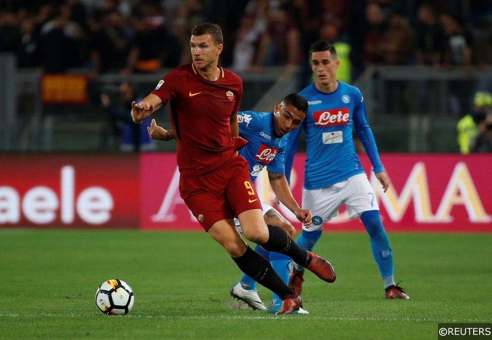 Edin Džeko AS Roma Napoli Serie A