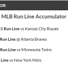 11/1 MLB Accumulator & Double land on Tuesday night!