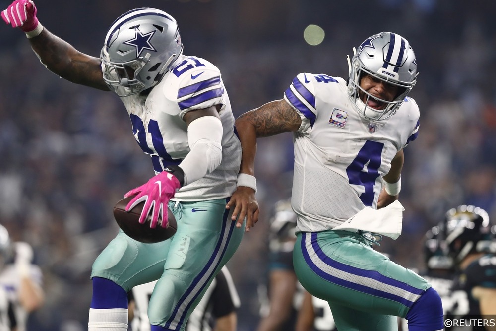 NFL - Dallas Cowboys - Ezekiel Elliott (21) Dak Prescott (4)