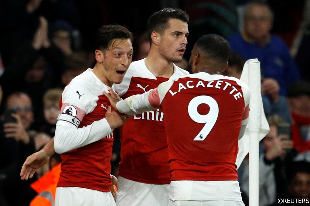 Mesut Ozil Alexandre Lacazette Arsenal