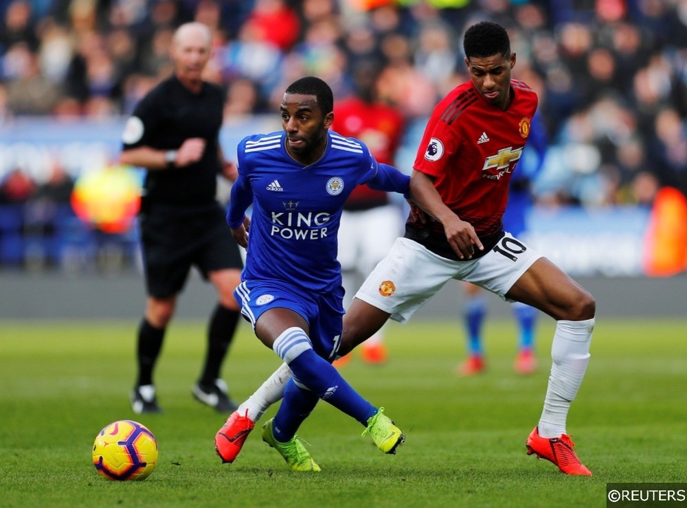 Leicester City Ricardo Pereira Manchester United Marcus Rashford