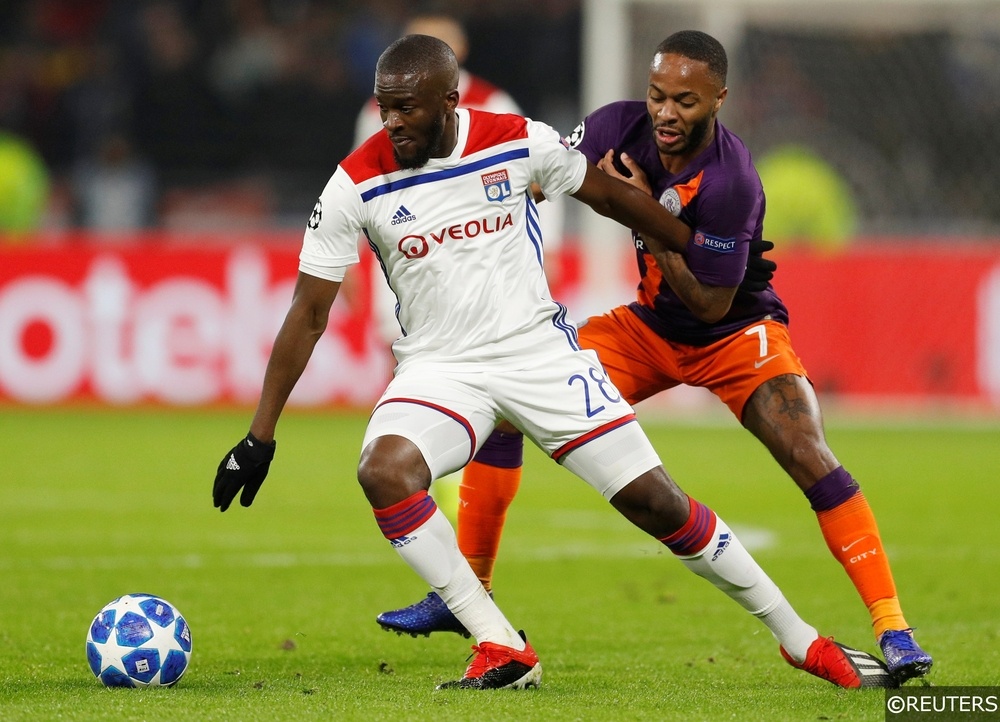 Tanguy Ndombele Lyon Raheem Sterling Man City