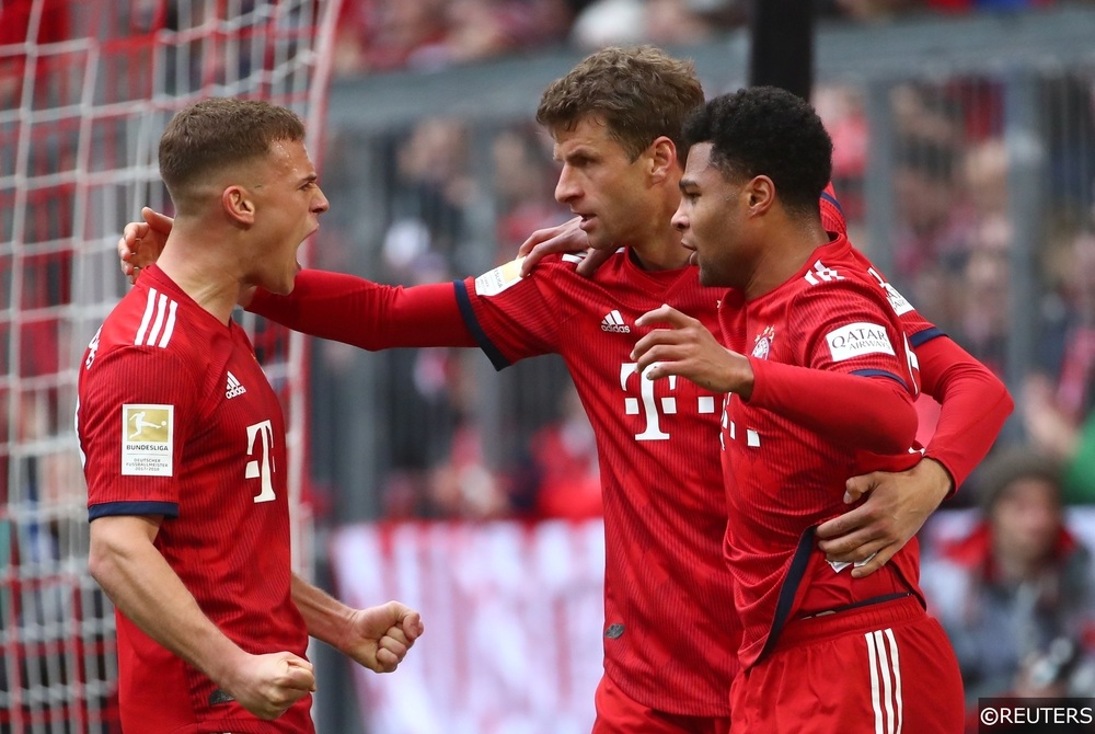 Serge Gnabry Joshua Kimmich Thomas Muller Bayern