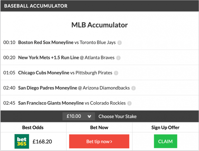15/1 MLB Accumulator + Double come in on Thursday night!