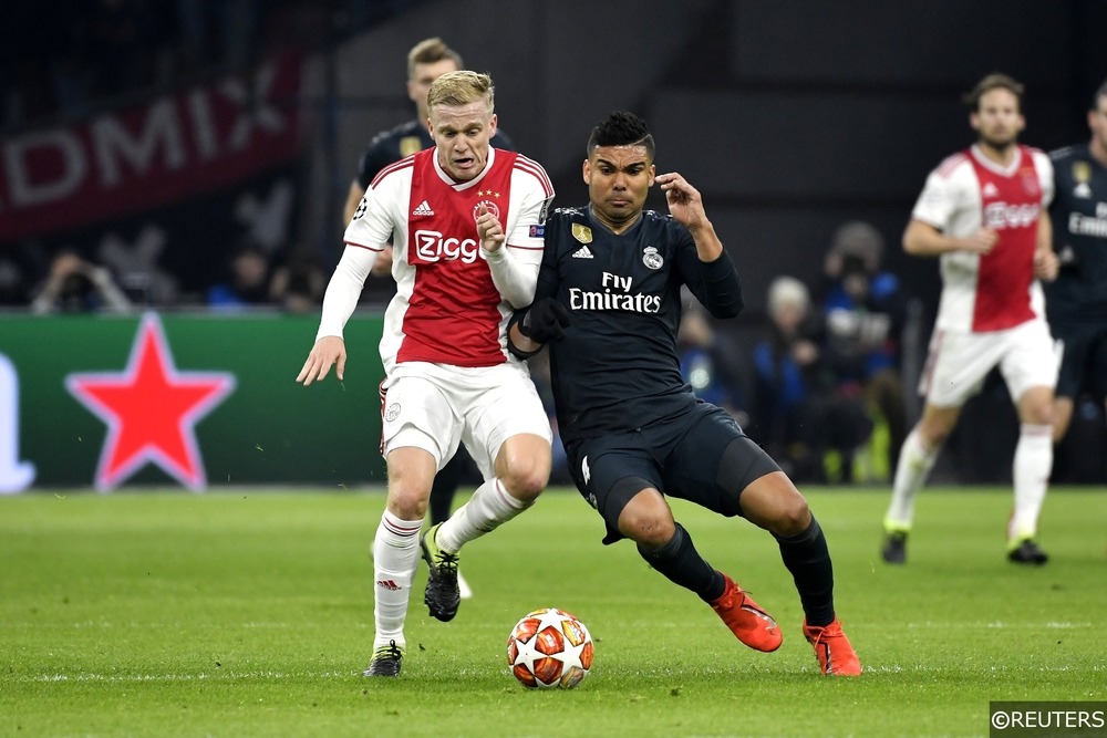 Donny van de Beek and Casemiro