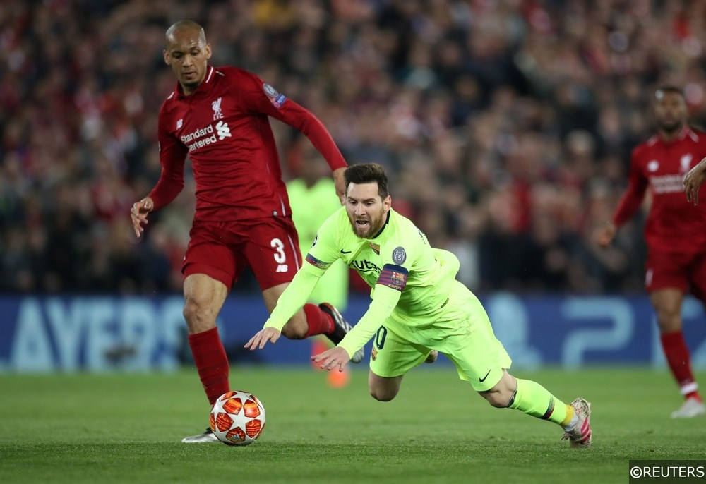 Fabinho Lionel Messi Liverpool Barcelona