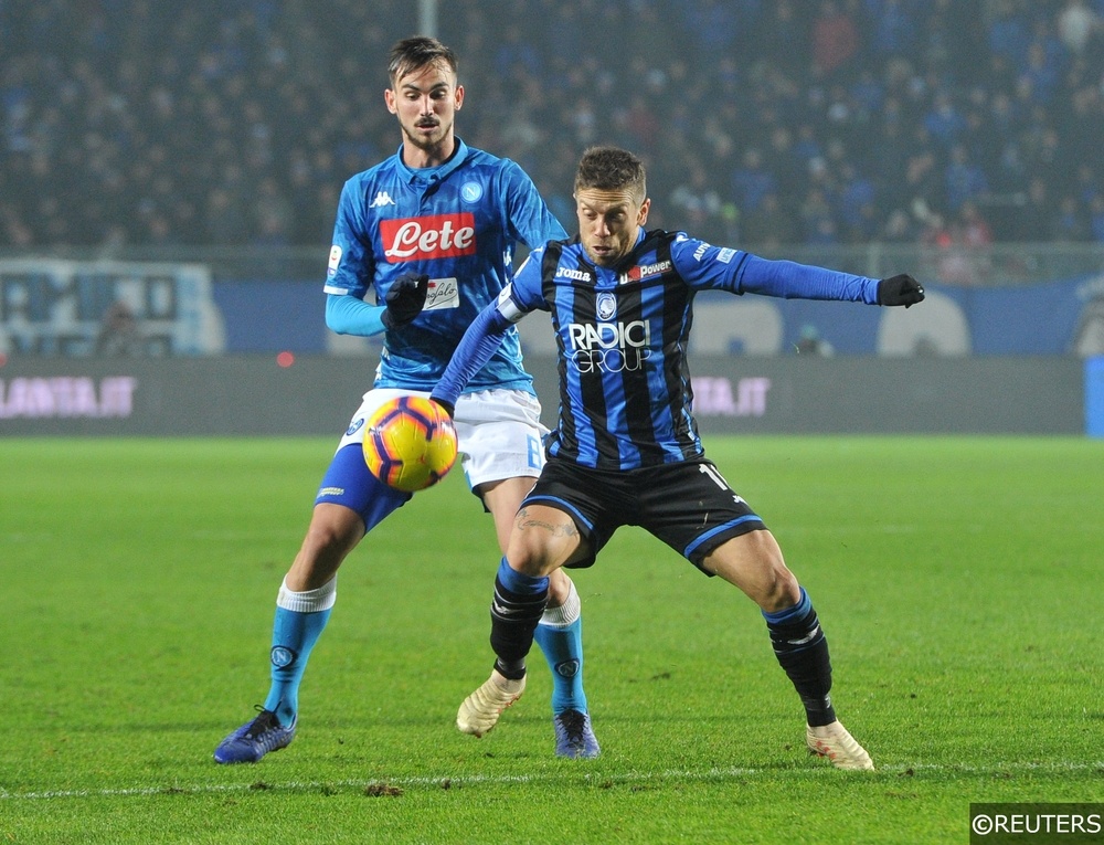 Gomez in action for Atalanta