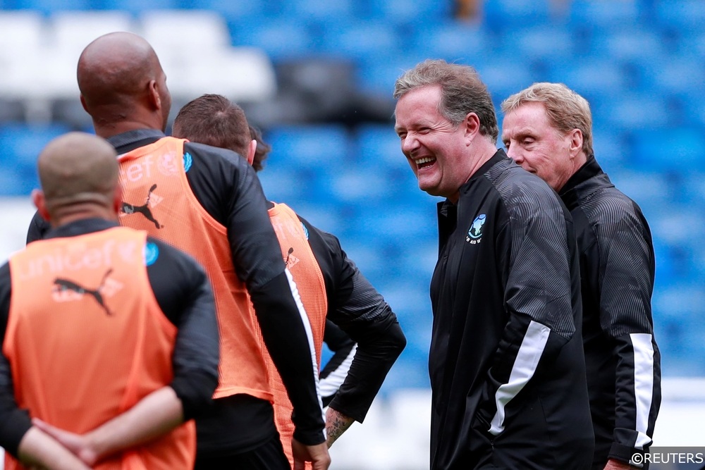 Piers Morgan Harry Redknapp Soccer Aid 2019