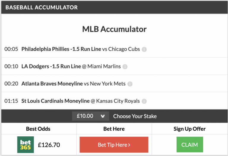 3rd MLB Acca & Double LAND in the last 4 days!