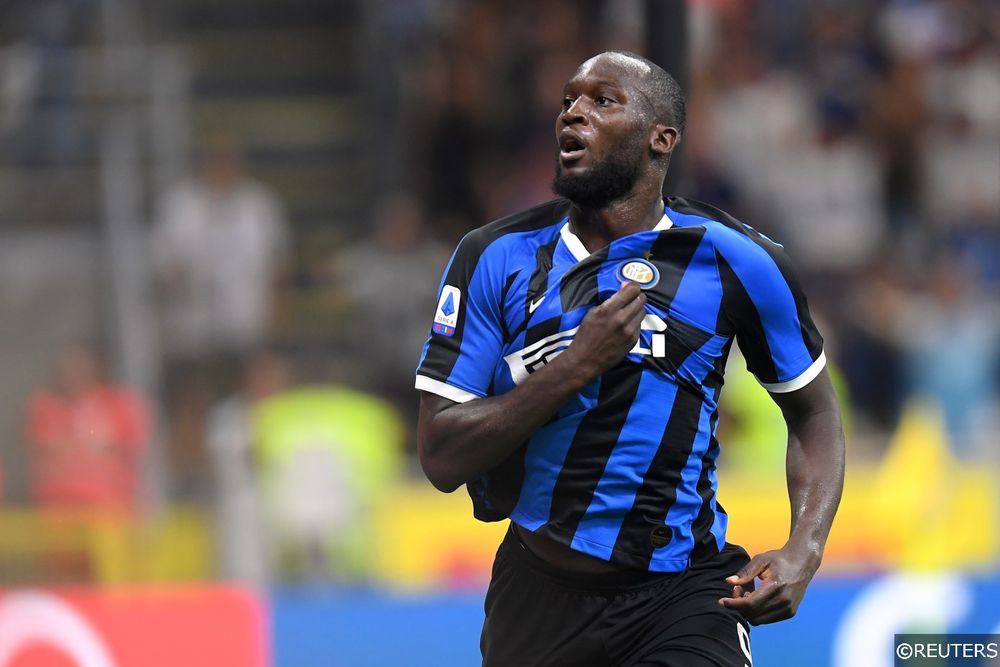 Romelu Lukaku on his Inter Milan debut