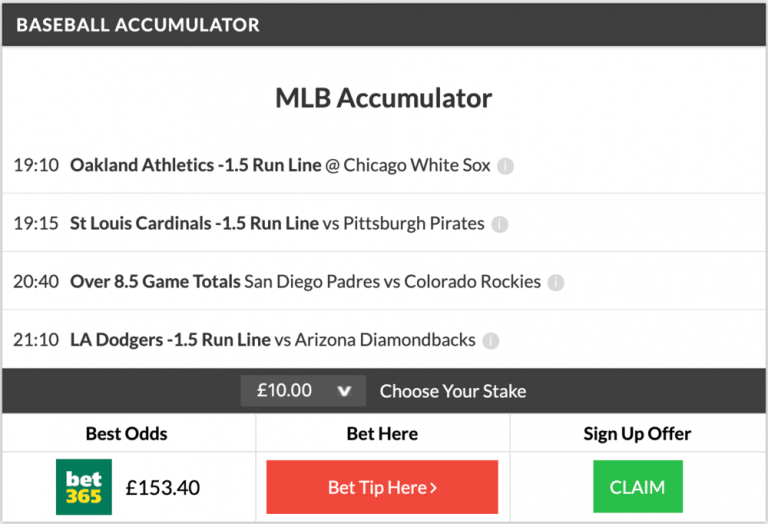 14/1 MLB Accumulator & 7/1 Football Treble Land on Sunday Night!