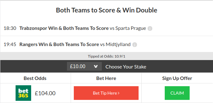 10/1 Both Teams To Score & Win Double Lands!