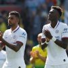 Chelsea's Emerson Palmieri and Tammy Abraham applaud fans after the Norwich game