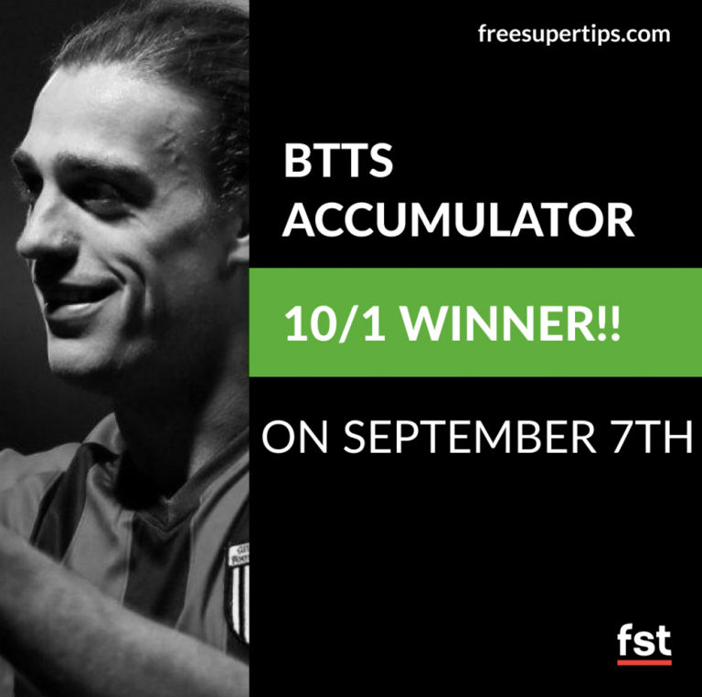 10/1 Both Teams to Score Acca lands on Saturday!