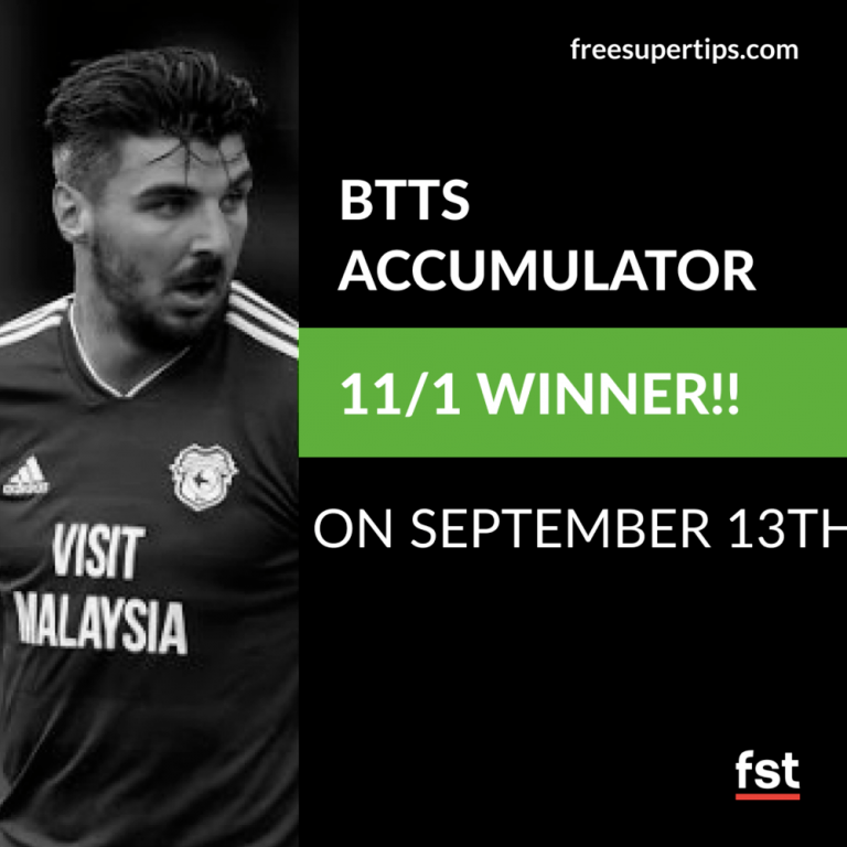 11/1 Both Teams to Score Acca Lands on Friday!
