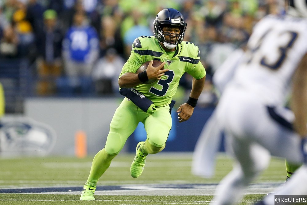 Russell Wilson Seattle Seahawks quarterback rushing