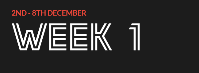 Festive Football Calendar Week 1