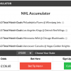 12/1 NHL Accumulator + Double Land On Sunday Night!