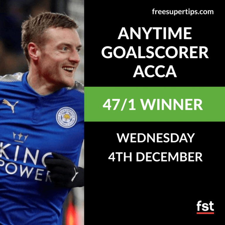 47/1 Anytime Goalscorer Acca lands on Wednesday!