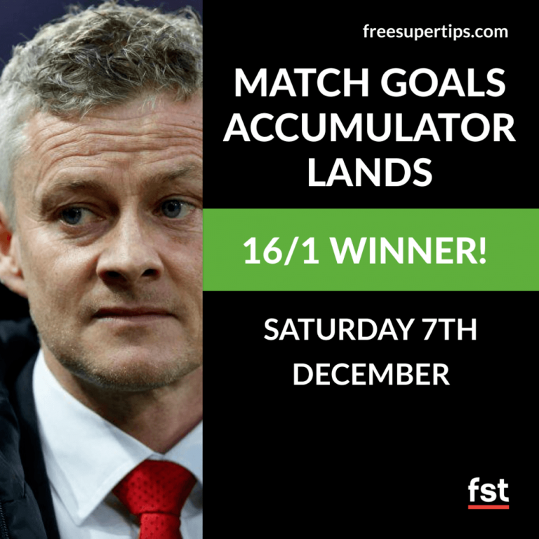 16/1 Match Goals Accumulator Lands on Saturday!