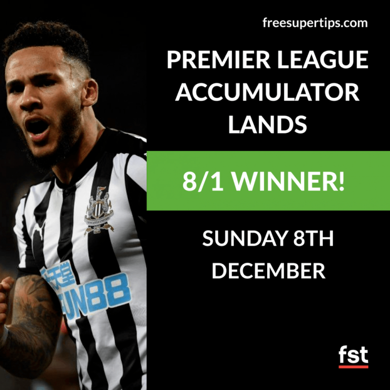 8/1 Premier League Accumulator Lands on Sunday!