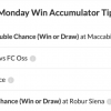 15/1 Win Accumulator lands on Monday!