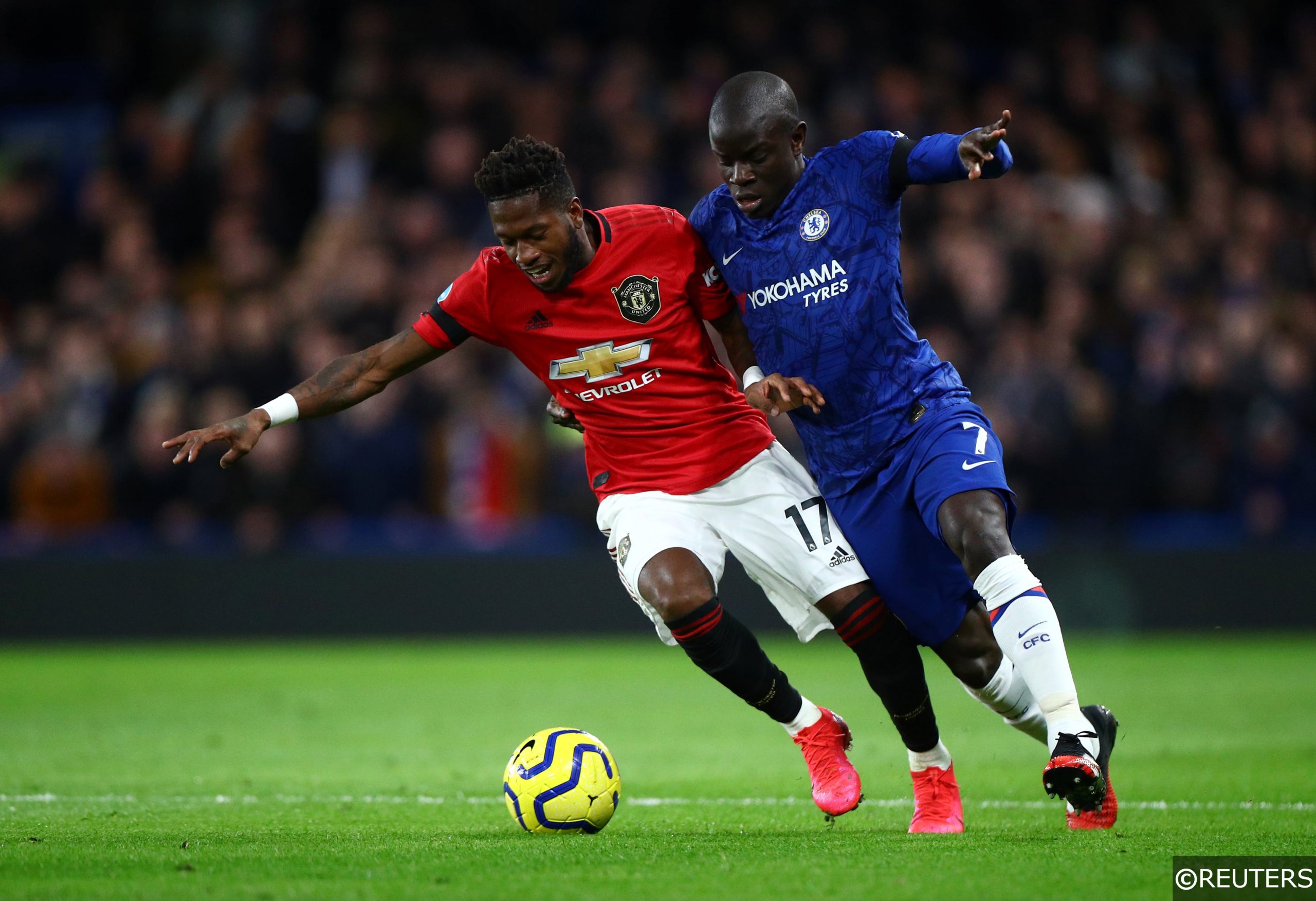 Fred Man Utd N'Golo Kante Chelsea